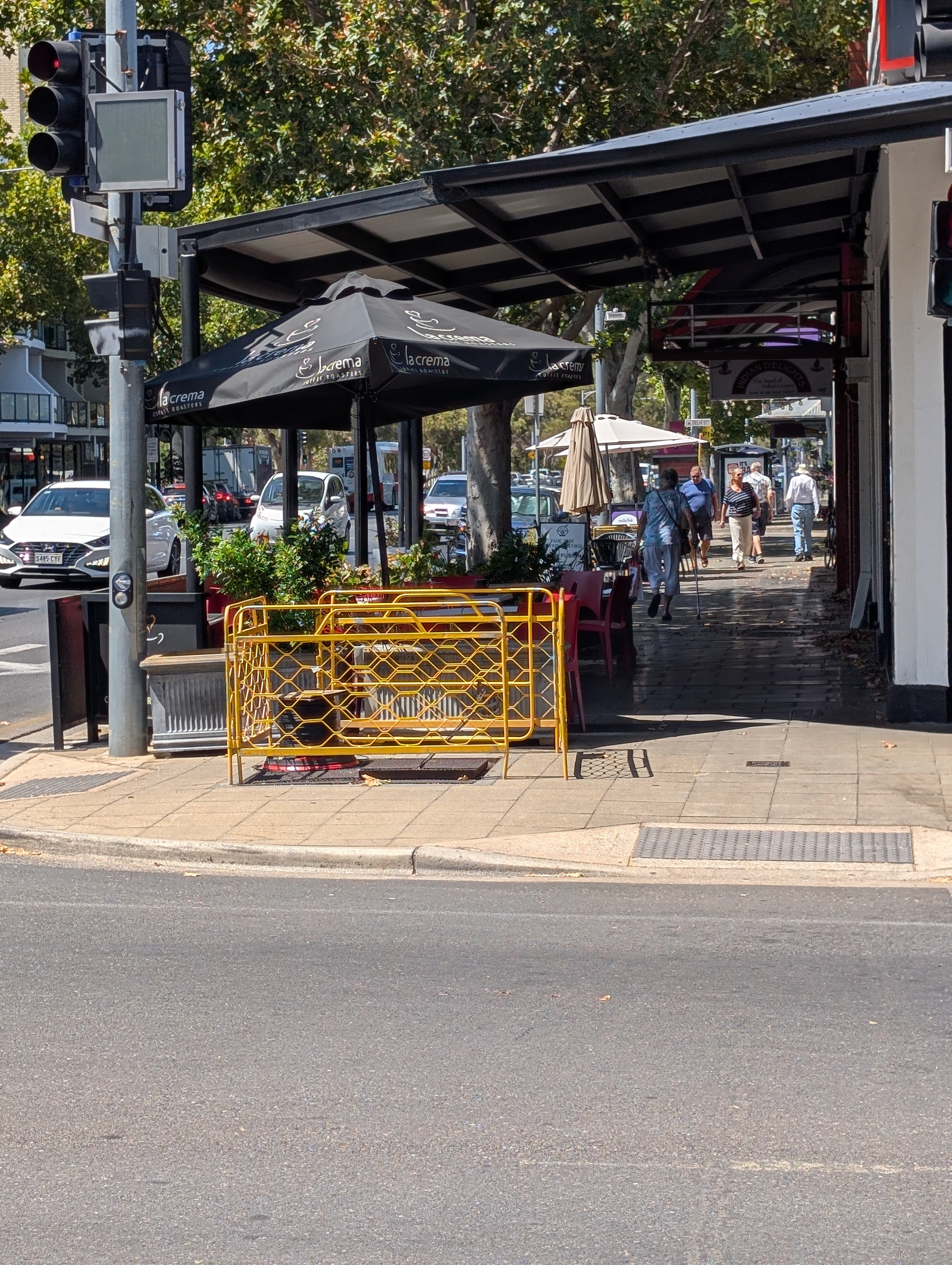 Another telecommunications barrier installation photographed in the field